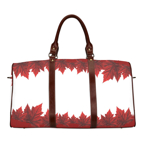 Autumn Canada Maple Leaf Bags Waterproof Travel Bag/Small (Model 1639)