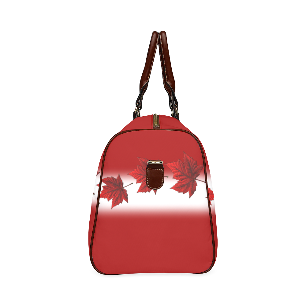 Canada Flag Travel Bags Canada Souveir Bags Waterproof Travel Bag/Small (Model 1639)