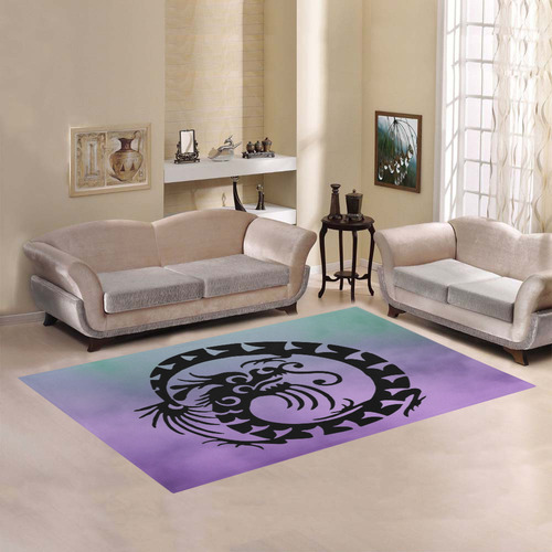 Chinese Fantasy Dragon A by FeelGood Area Rug7'x5'