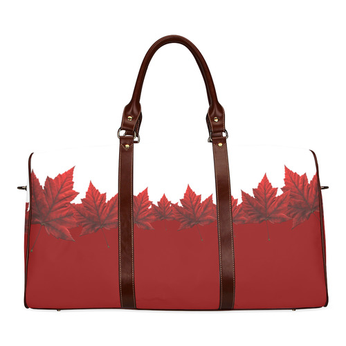 Red Maple Leaf Travel Bags Canada Souvenirs Waterproof Travel Bag/Small (Model 1639)