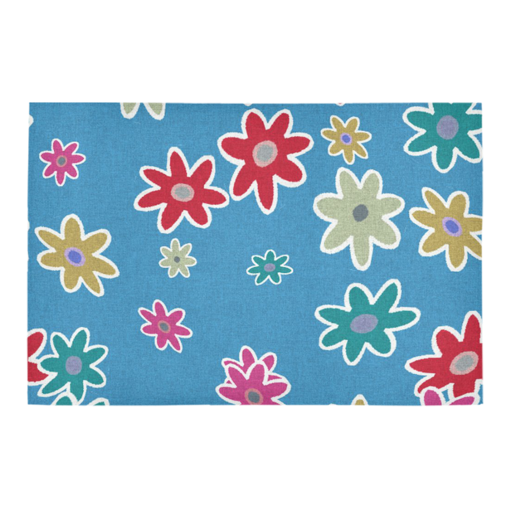 Floral Fabric 1A Azalea Doormat 24" x 16" (Sponge Material)