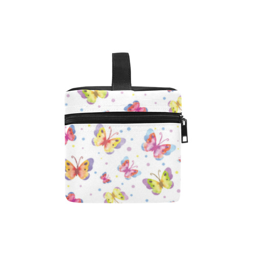 Watercolor Butterflies Cosmetic Bag/Large (Model 1658)