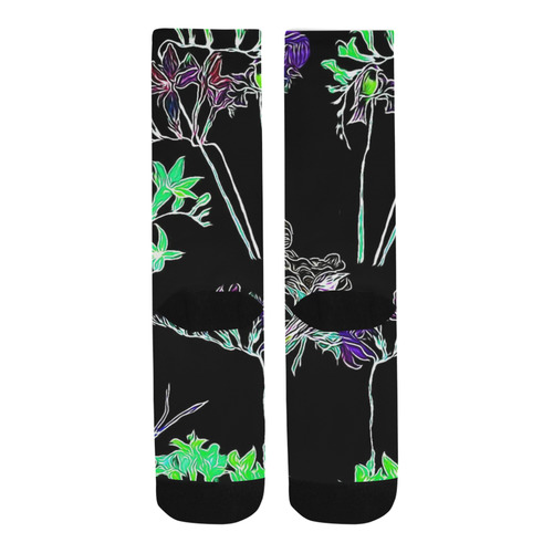 Flowers and Birds C by JamColors Trouser Socks