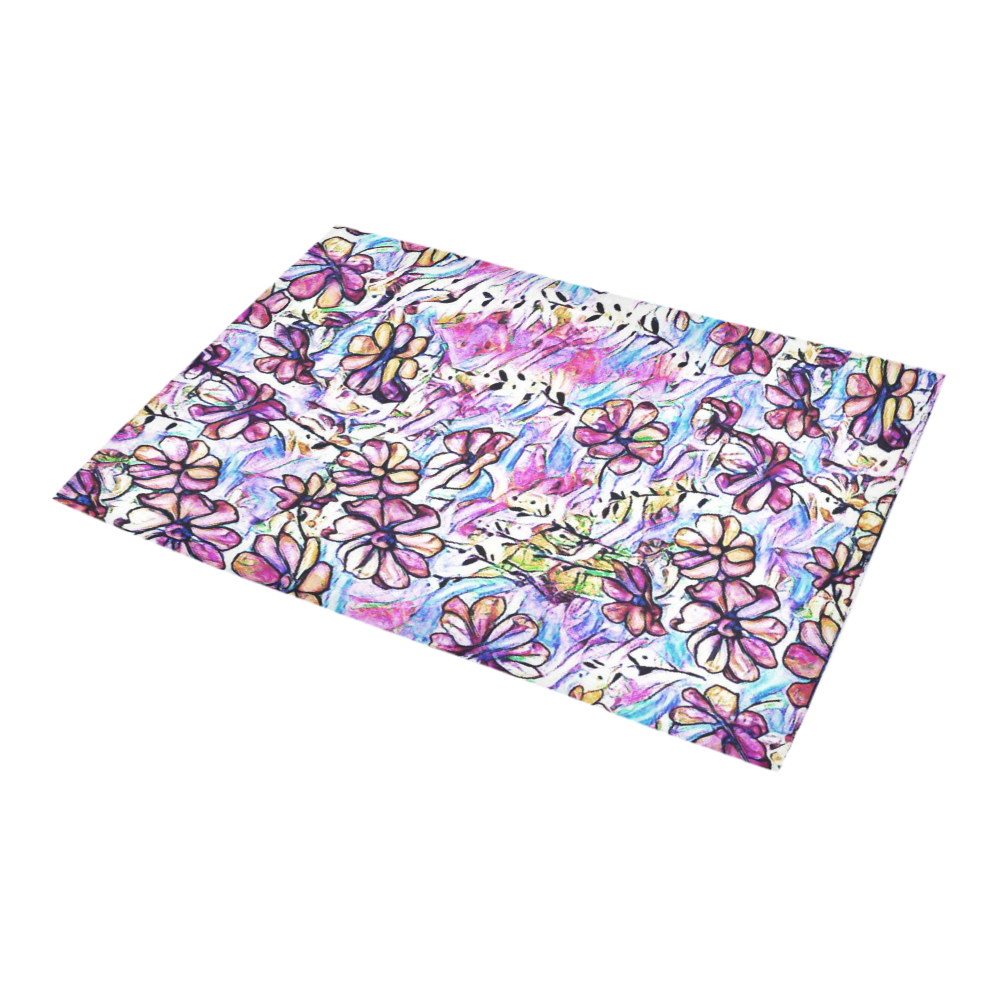Jolly Floral C by FeelGood Azalea Doormat 24" x 16" (Sponge Material)