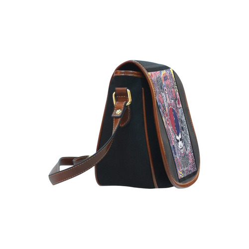 Grateful Dead Steal Your Face Saddle Bag/Small (Model 1649)(Flap Customization)
