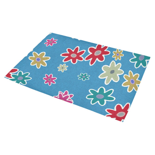Floral Fabric 1A Azalea Doormat 30" x 18" (Sponge Material)