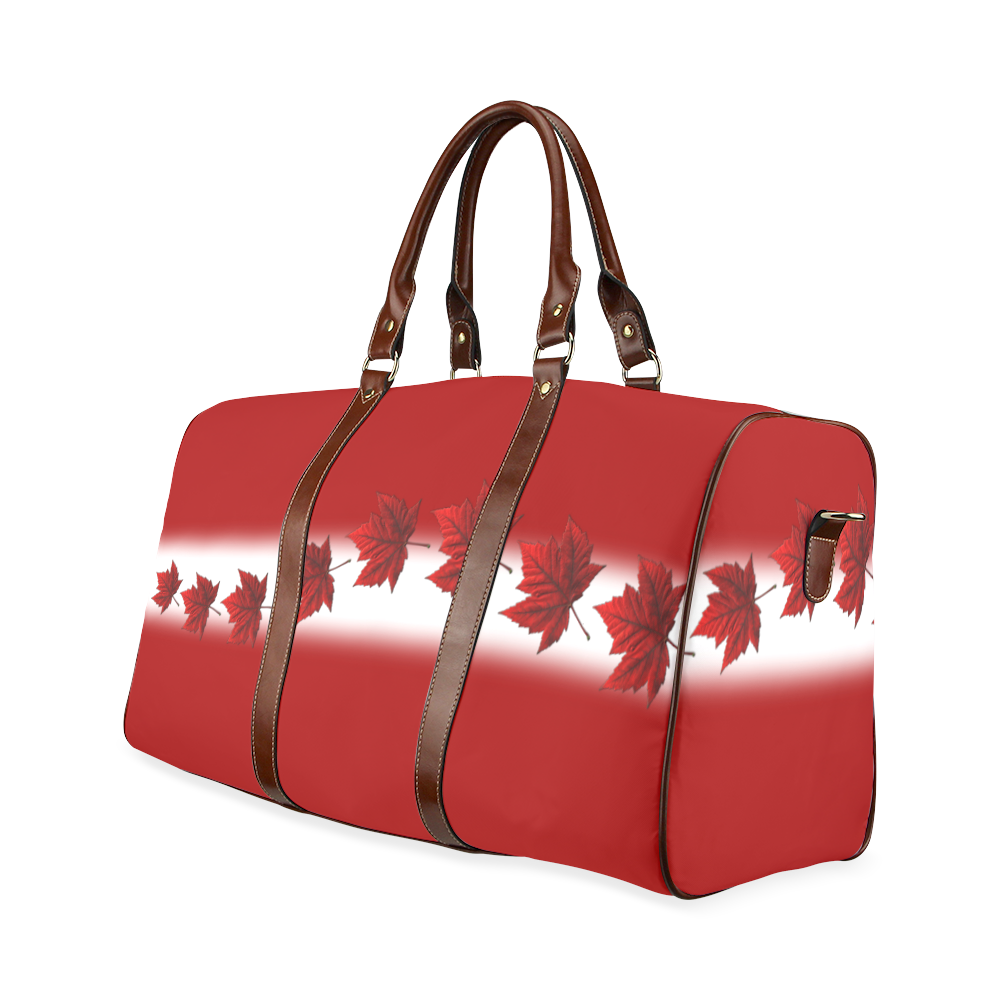 Canada Flag Travel Bags Canada Souveir Bags Waterproof Travel Bag/Small (Model 1639)