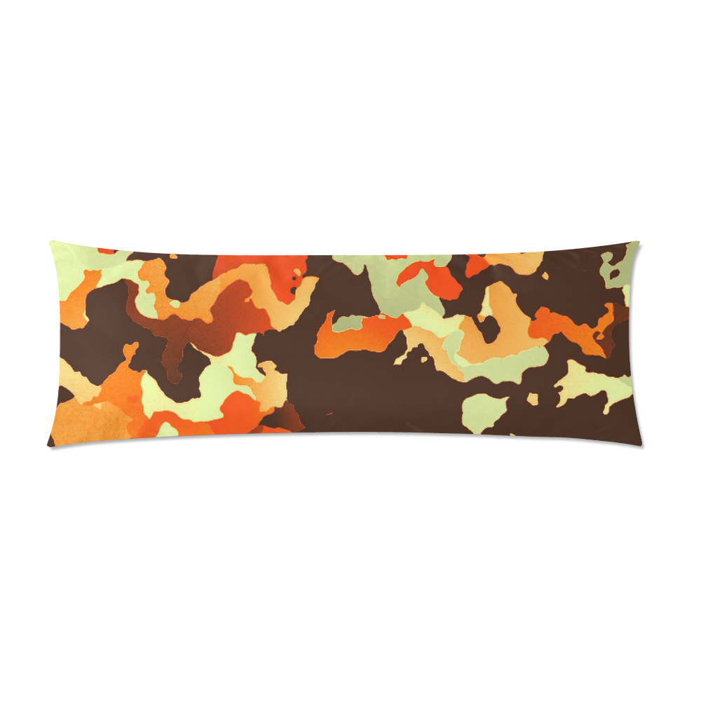 new modern camouflage C by JamColors Custom Zippered Pillow Case 21"x60"(Two Sides)