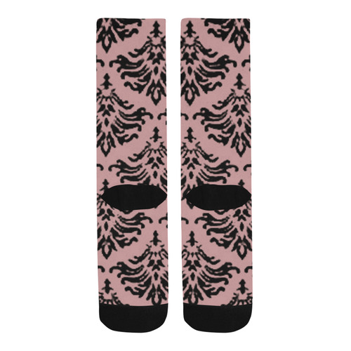 Bridal Rose Damask Trouser Socks