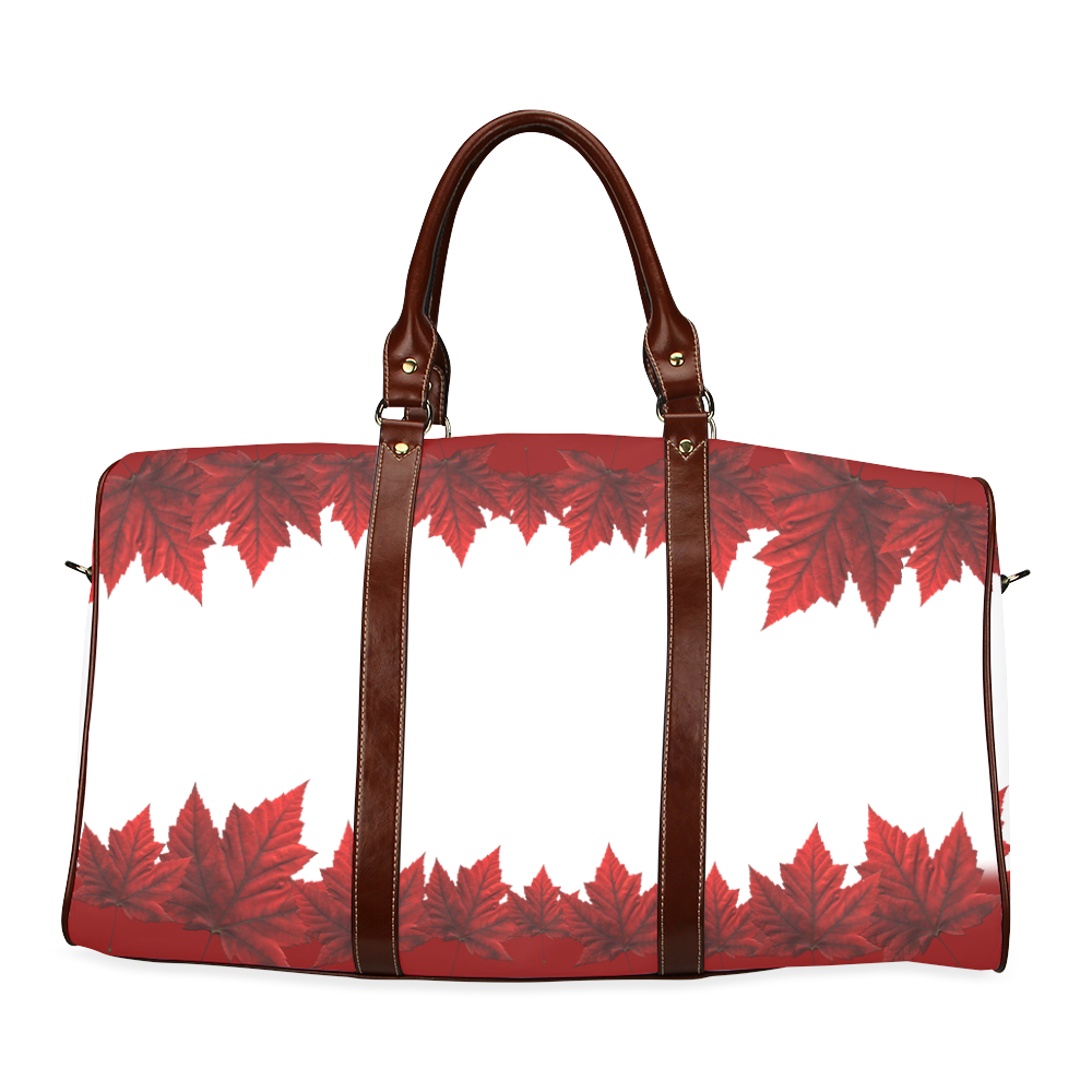 Autumn Canada Maple Leaf Bags Waterproof Travel Bag/Small (Model 1639)