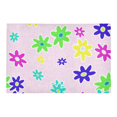 Floral Fabric 1C Azalea Doormat 24" x 16" (Sponge Material)