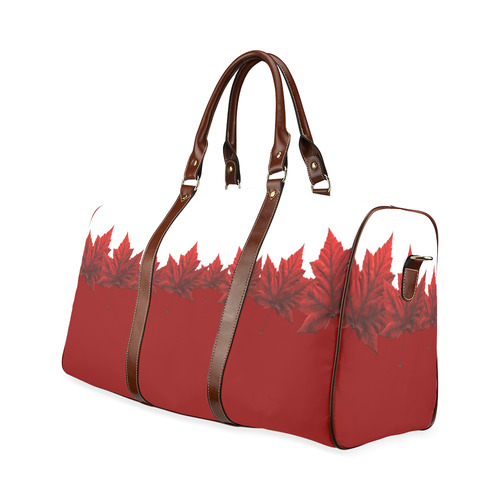 Red Maple Leaf Travel Bags Canada Souvenirs Waterproof Travel Bag/Small (Model 1639)