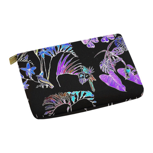Flowers and Birds B by JamColors Carry-All Pouch 12.5''x8.5''
