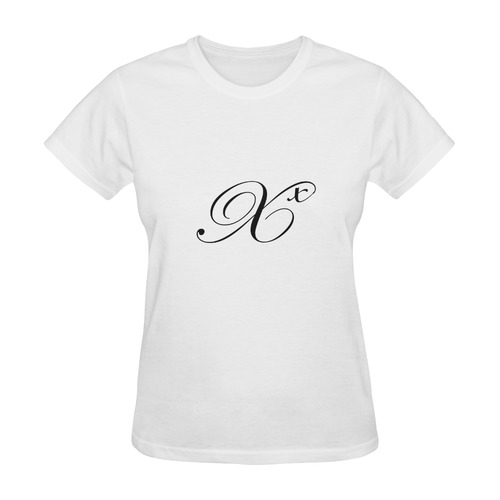 Alphabet X - Jera Nour Sunny Women's T-shirt (Model T05)