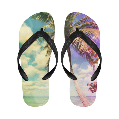 Prismatic Palm Flip Flops for Men/Women (Model 040)