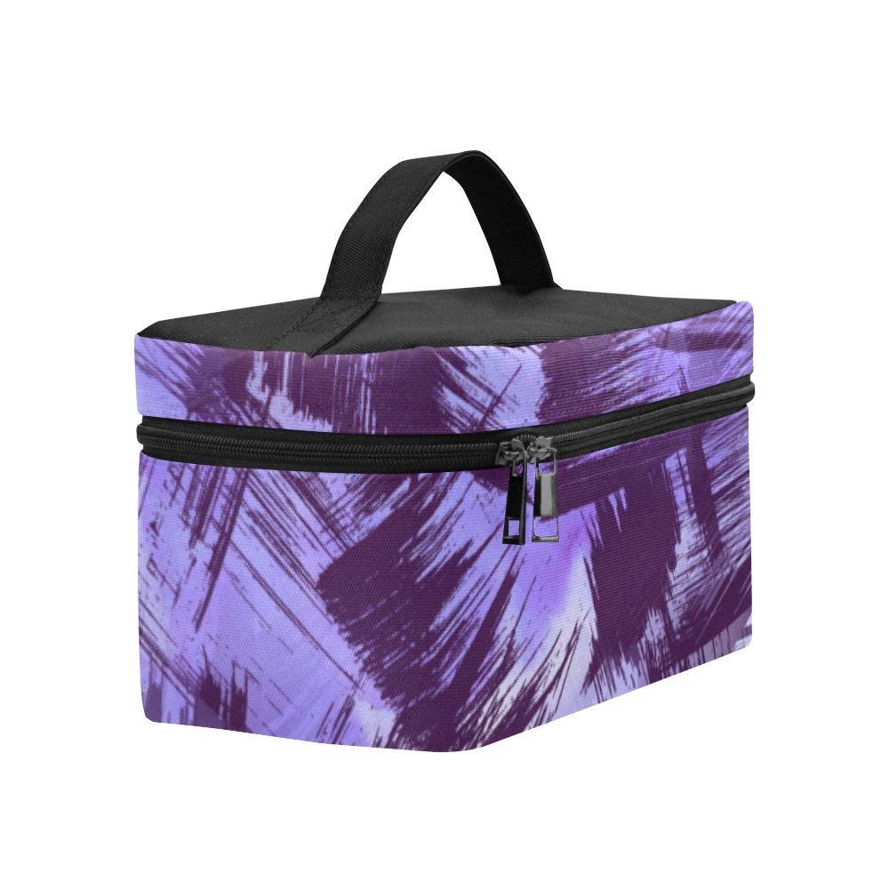 Purple Paint Strokes Cosmetic Bag/Large (Model 1658)