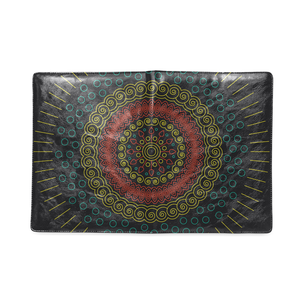 yellow with red mandala circular Custom NoteBook B5