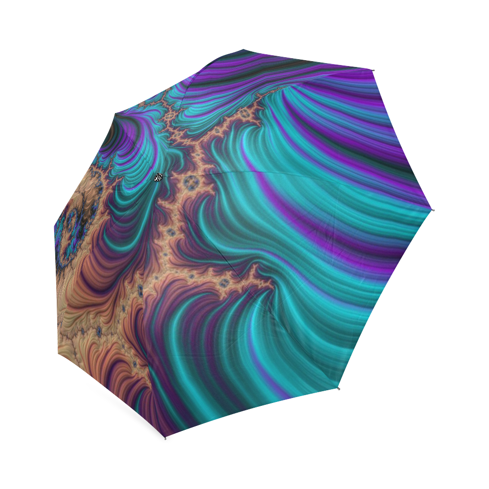 gorgeous Fractal 177 B by JamColors Foldable Umbrella (Model U01)