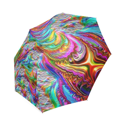 gorgeous Fractal 175 C by JamColors Foldable Umbrella (Model U01)