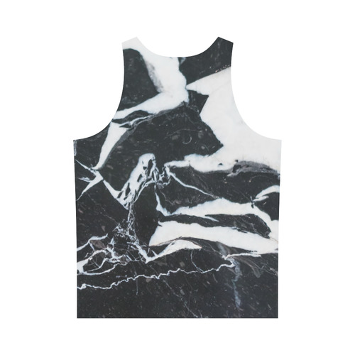 Black and white marble stone texture All Over Print Tank Top for Men (Model T43)