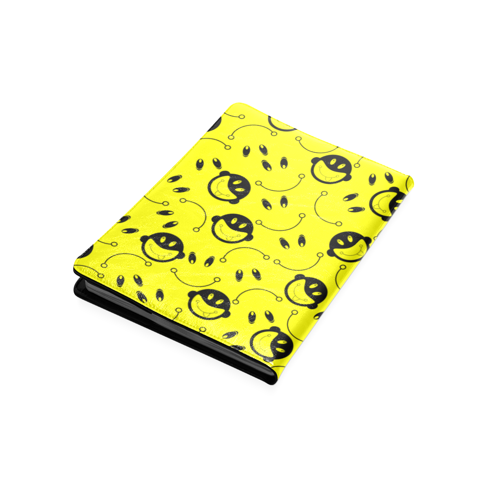 monkey tongue out on yellow Custom NoteBook B5