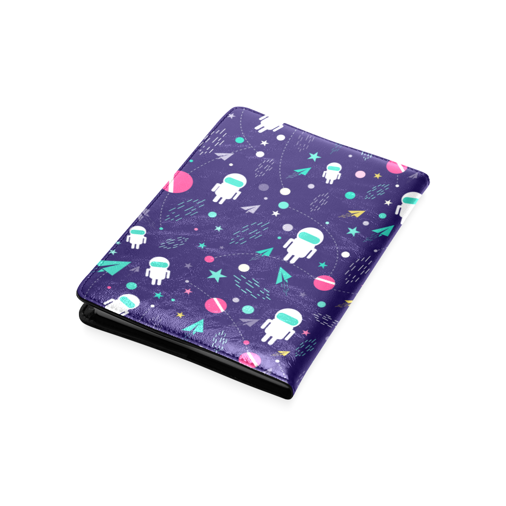 Cute Doodle Astronauts Custom NoteBook A5