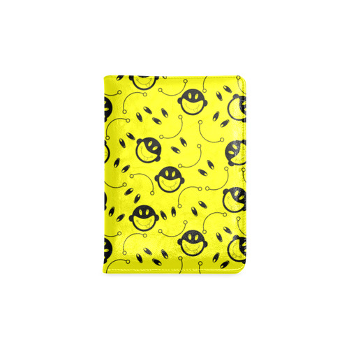 monkey tongue out on yellow Custom NoteBook A5