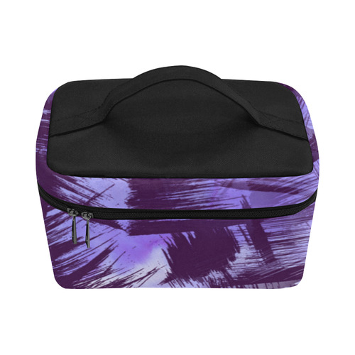 Purple Paint Strokes Lunch Bag/Large (Model 1658)