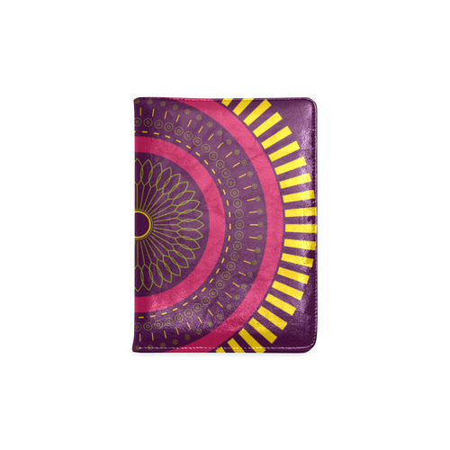 red zen mandala circle Custom NoteBook A5