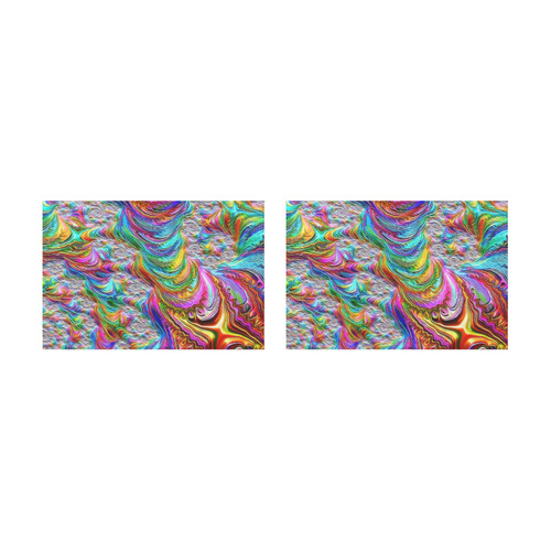 gorgeous Fractal 175 C by JamColors Placemat 12’’ x 18’’ (Set of 2)