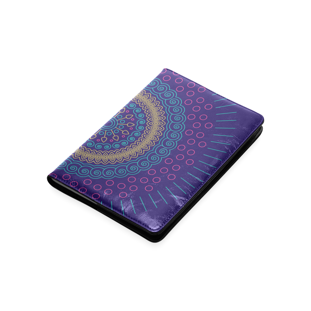 blue mandala circular Custom NoteBook A5