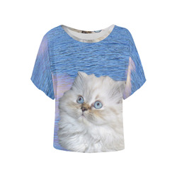 Buffalo Jump Blue Women's Batwing-Sleeved Blouse T shirt main image 1
