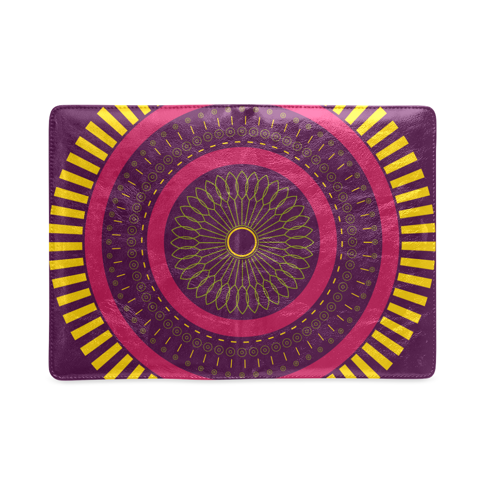 red zen mandala circle Custom NoteBook A5