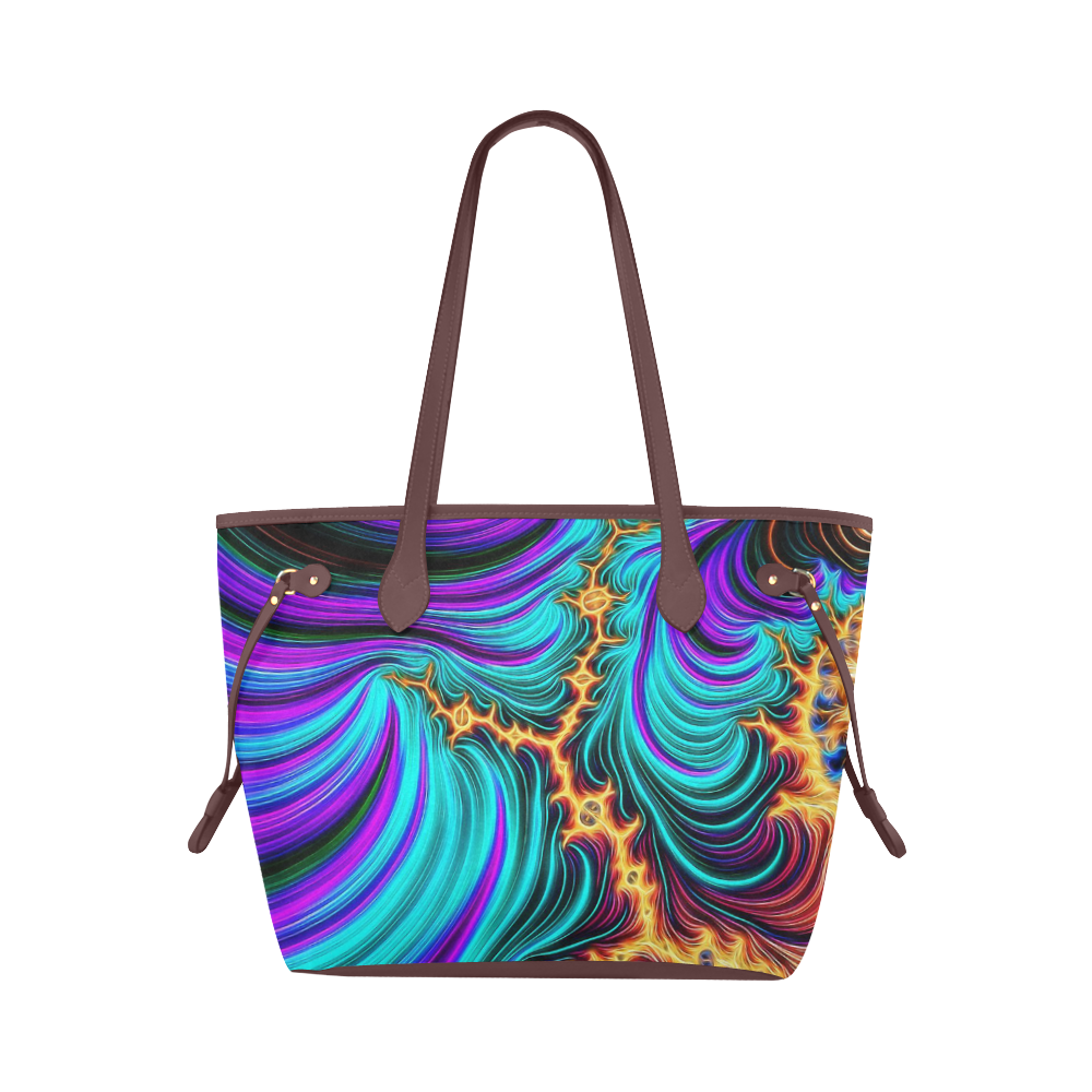 gorgeous Fractal 176 A by JamColors Clover Canvas Tote Bag (Model 1661)
