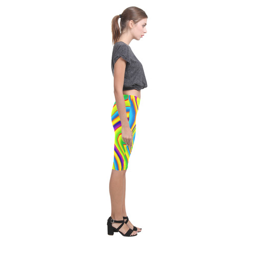 Summer Wave Colors Hestia Cropped Leggings (Model L03)