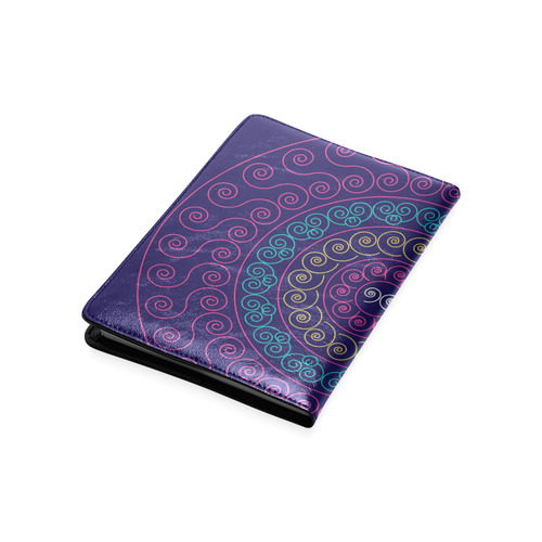 simply pink circular design mandala Custom NoteBook A5