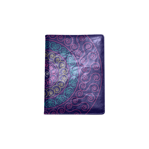 simply pink circular design mandala Custom NoteBook B5