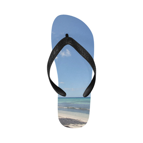 Isla Saona Caribbean Paradise Beach Flip Flops for Men/Women (Model 040)