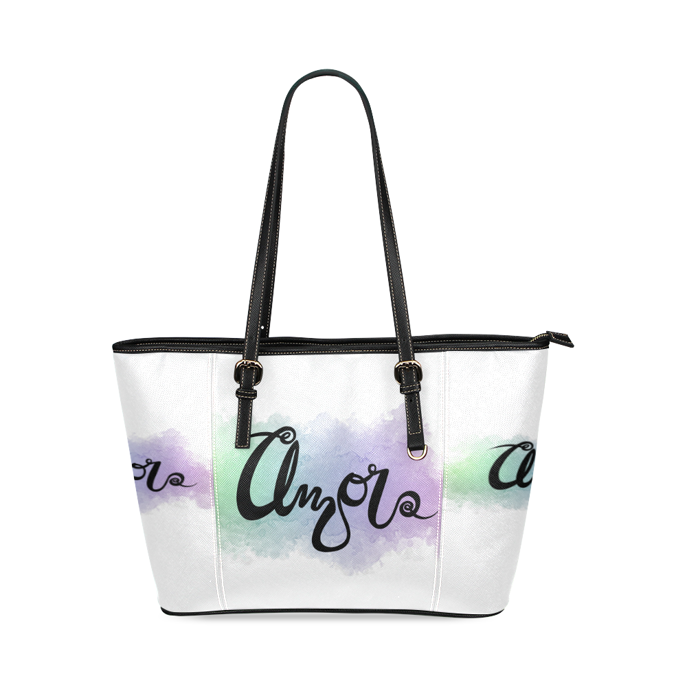 Amor Leather Tote Bag/Small (Model 1640) | ID: D1568097