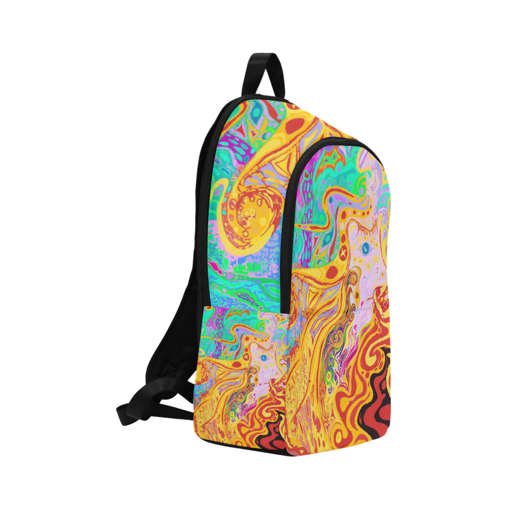 Hair of the Divine Universe Art Fabric Backpack for Adult (Model 1659)
