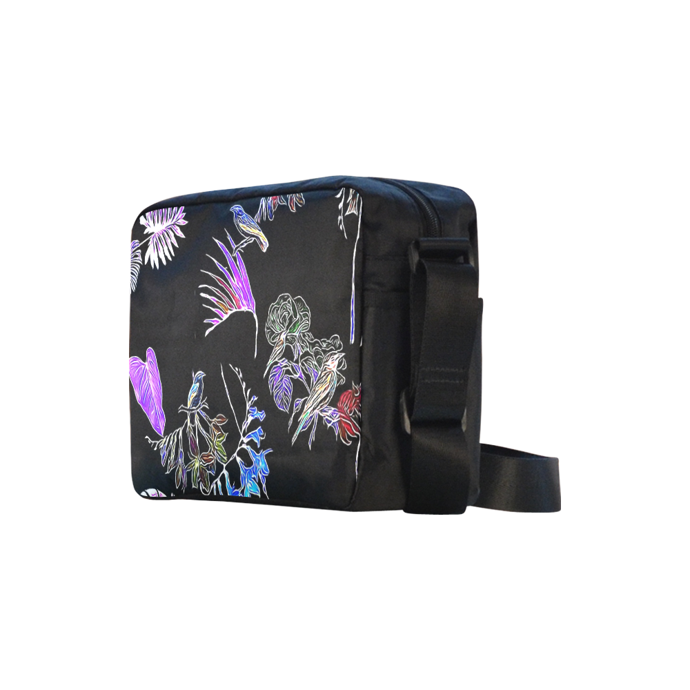 Flowers and Birds A by JamColors Classic Cross-body Nylon Bags (Model 1632)