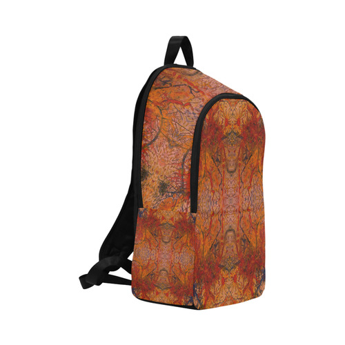 Aflame with Flower Art Fabric Backpack for Adult (Model 1659)