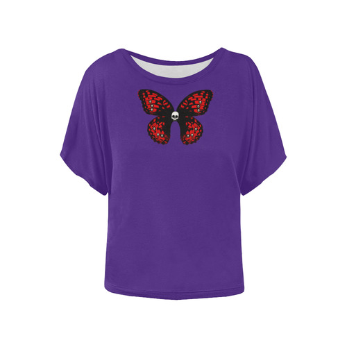 Rebirth Women's Batwing-Sleeved Blouse T shirt (Model T44)