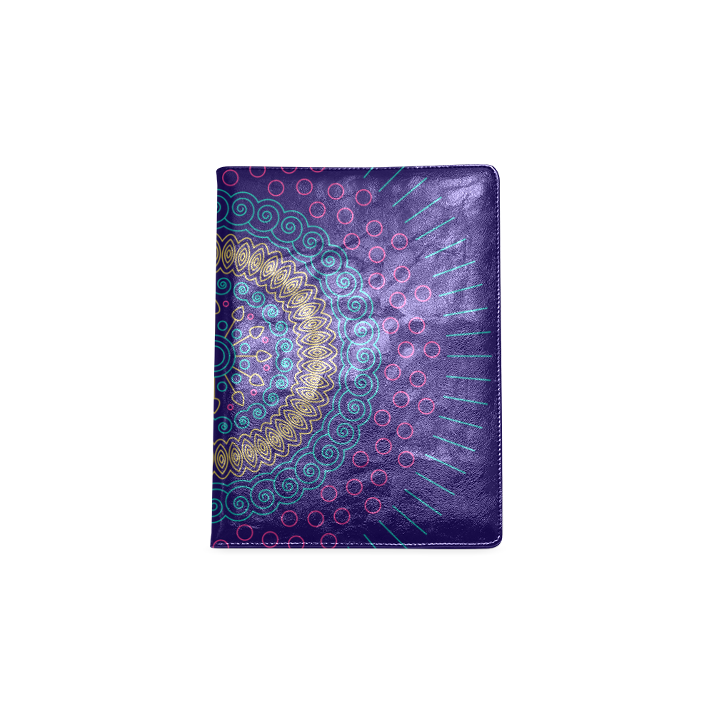 blue mandala circular Custom NoteBook B5