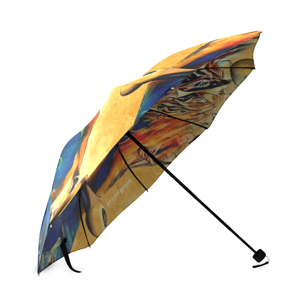 Abstrac Horse by Nico Bielow Foldable Umbrella (Model U01)