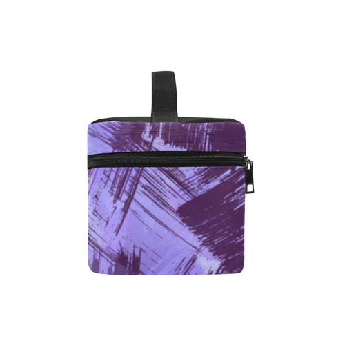 Purple Paint Strokes Lunch Bag/Large (Model 1658)