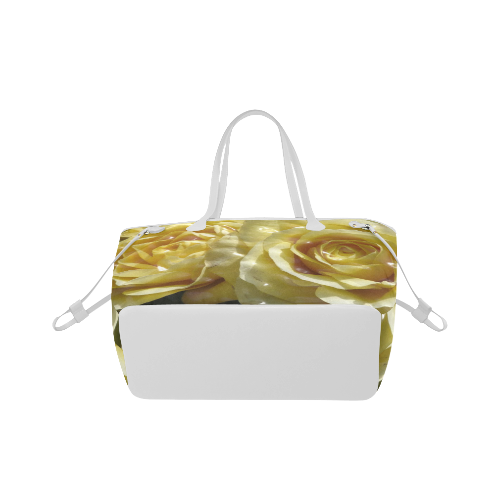 yellow roses Clover Canvas Tote Bag (Model 1661)