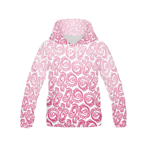 Scandinavian Peacock Pink All Over Print Hoodie for Men (USA Size) (Model H13)