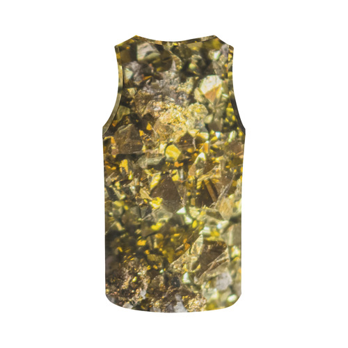 Golden stone texture All Over Print Tank Top for Men (Model T43)