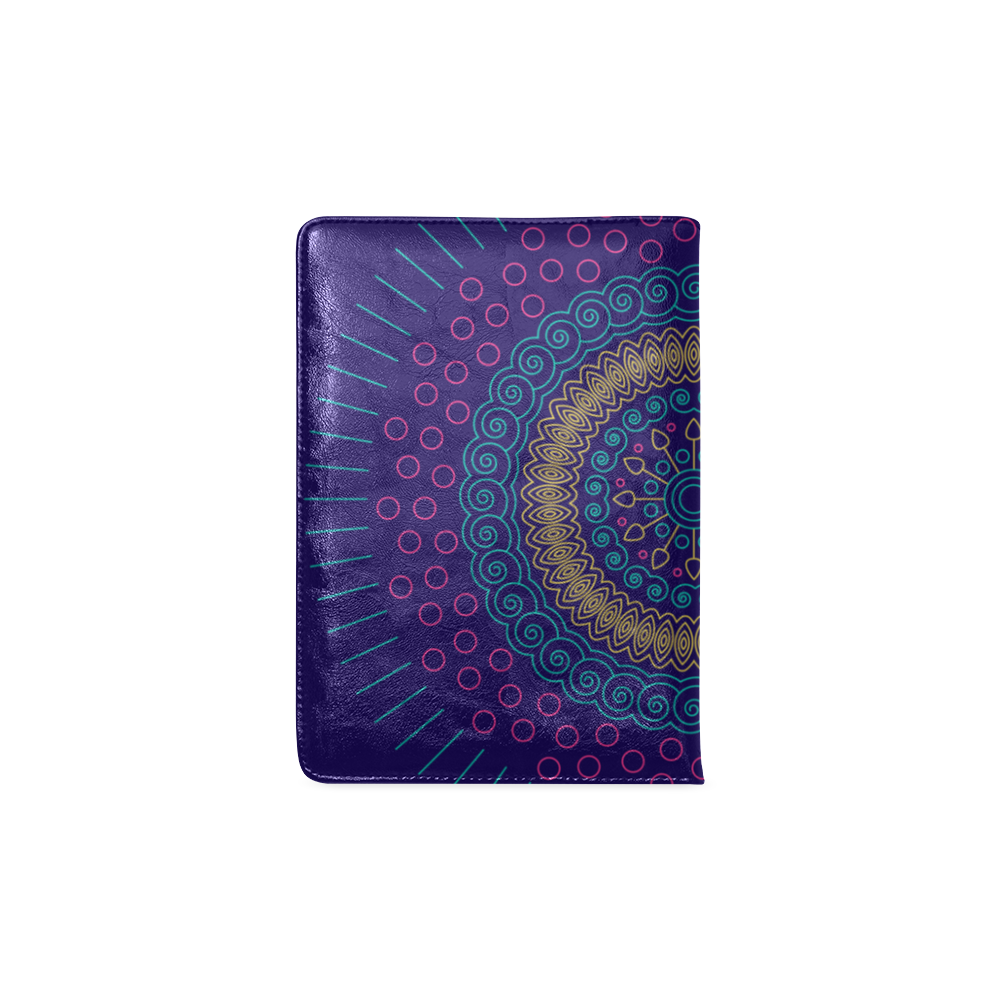 blue mandala circular Custom NoteBook A5